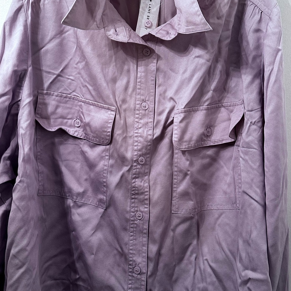 Lavender Button-Up Women’s Shirt
